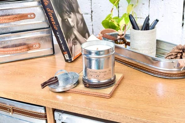 Vela Decorativa Opc 004 Tarro Metal