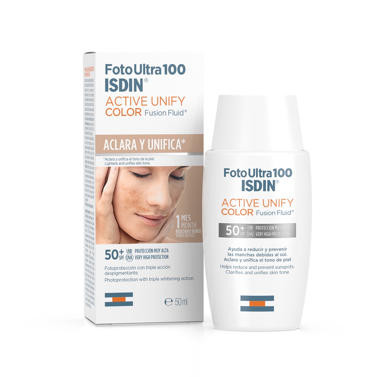 Foto Protector Ultra ISDIN Active Unify Fusion Fluid SPF 50+