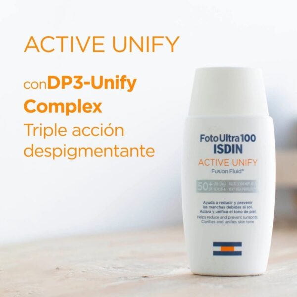 Foto Protector Ultra ISDIN Active Unify Fusion Fluid SPF 50+ - Imagen 2